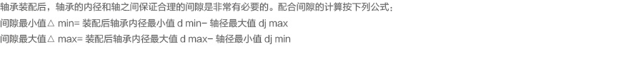 裝配后的配合間隙